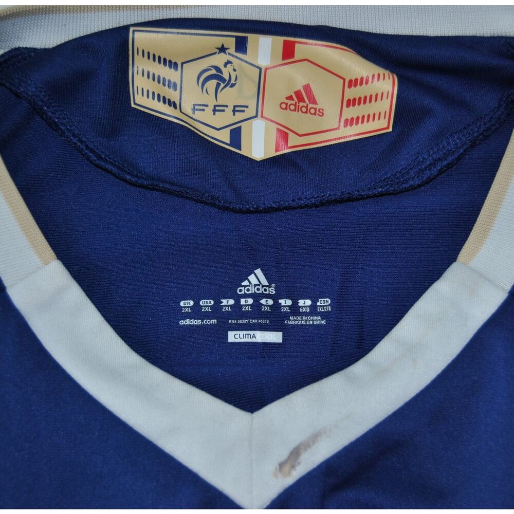 France 2009/2011 Adidas Home Football (Soccer) Jersey Blue & Red XX-Large - Picture 11 of 13